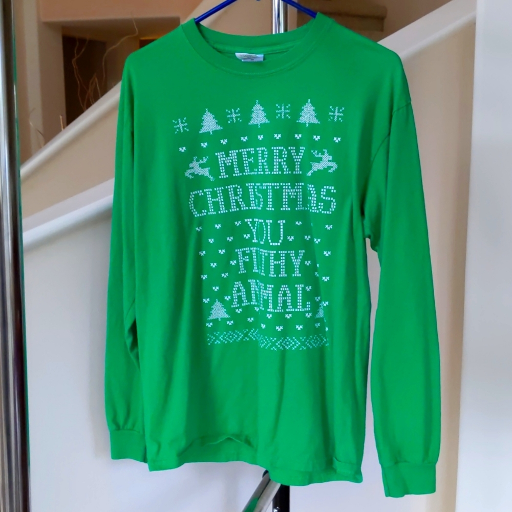 🎄Home Alone🎄 Ugly Sweater Long Sleeve | Green | Holiday | Christmas Sweater